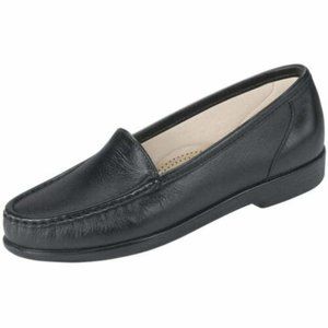SAS Women's Simplify Black Leather Loafer Shoes Sz 5 M